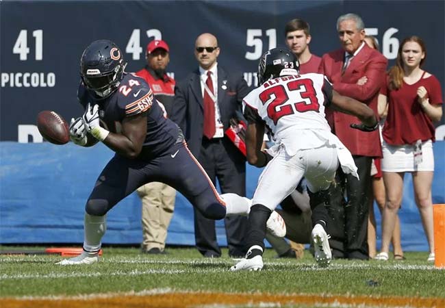 Jordan Howard drops the game-winning TD